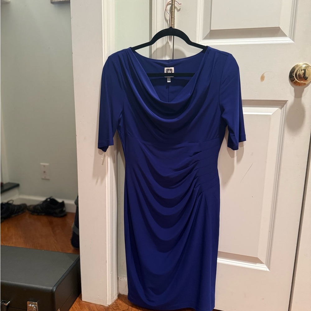 Anne Klein Royal Blue Midi Dress